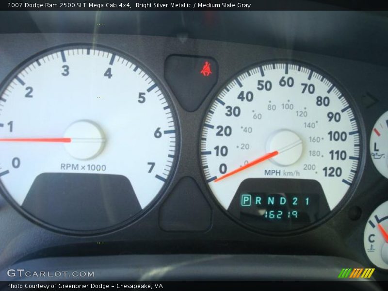 Bright Silver Metallic / Medium Slate Gray 2007 Dodge Ram 2500 SLT Mega Cab 4x4