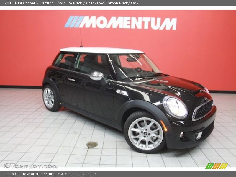 Absolute Black / Checkered Carbon Black/Black 2011 Mini Cooper S Hardtop