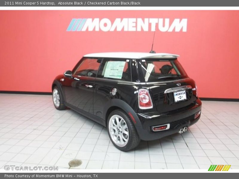 Absolute Black / Checkered Carbon Black/Black 2011 Mini Cooper S Hardtop