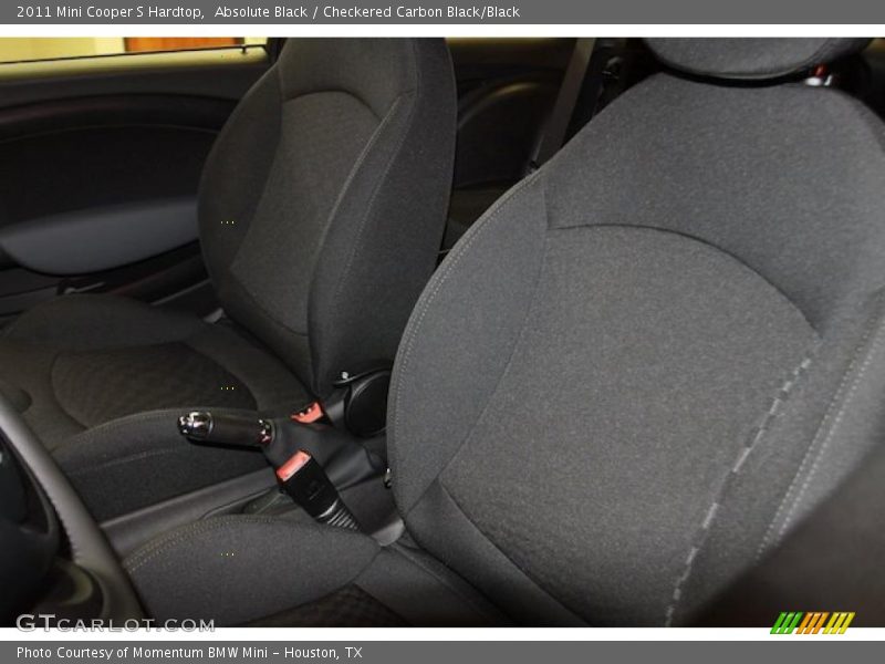 Absolute Black / Checkered Carbon Black/Black 2011 Mini Cooper S Hardtop