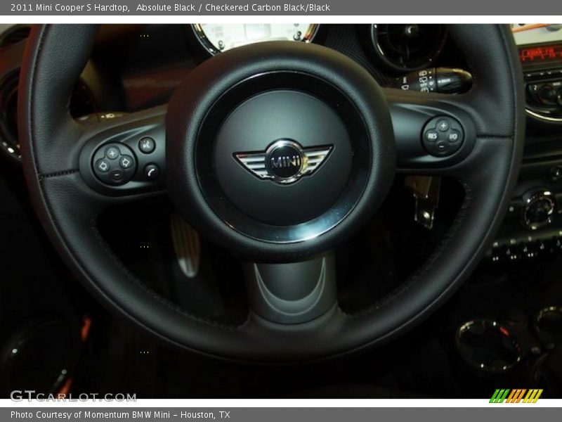 Absolute Black / Checkered Carbon Black/Black 2011 Mini Cooper S Hardtop