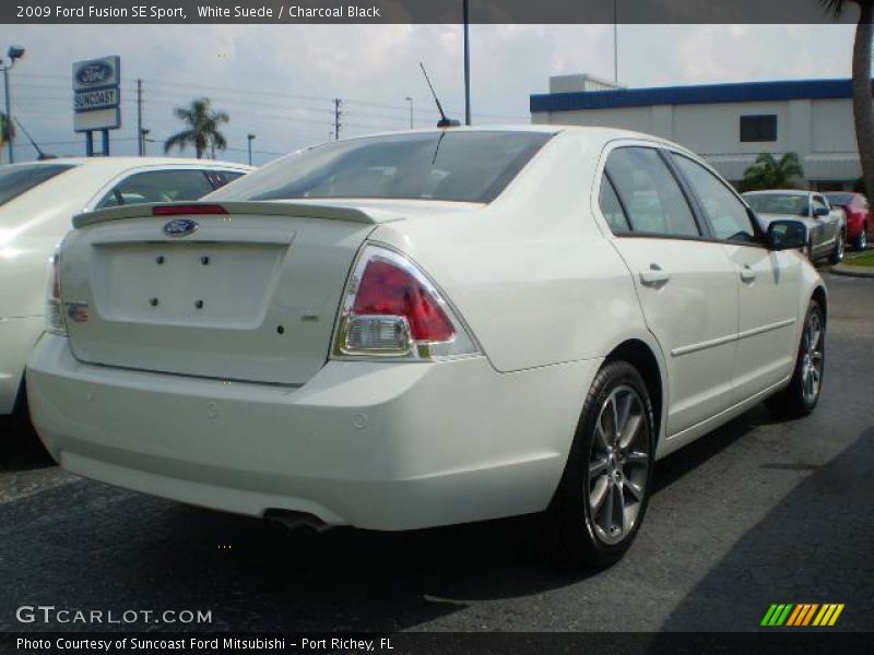 White Suede / Charcoal Black 2009 Ford Fusion SE Sport