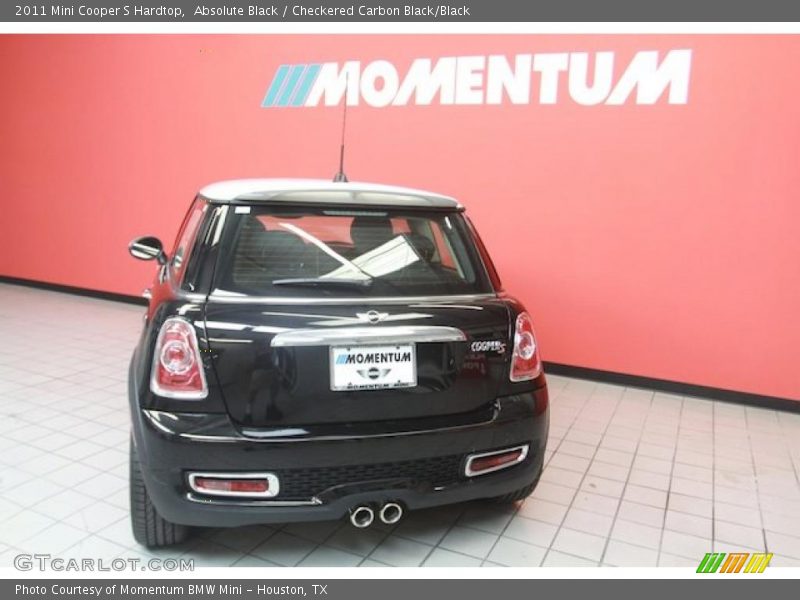 Absolute Black / Checkered Carbon Black/Black 2011 Mini Cooper S Hardtop