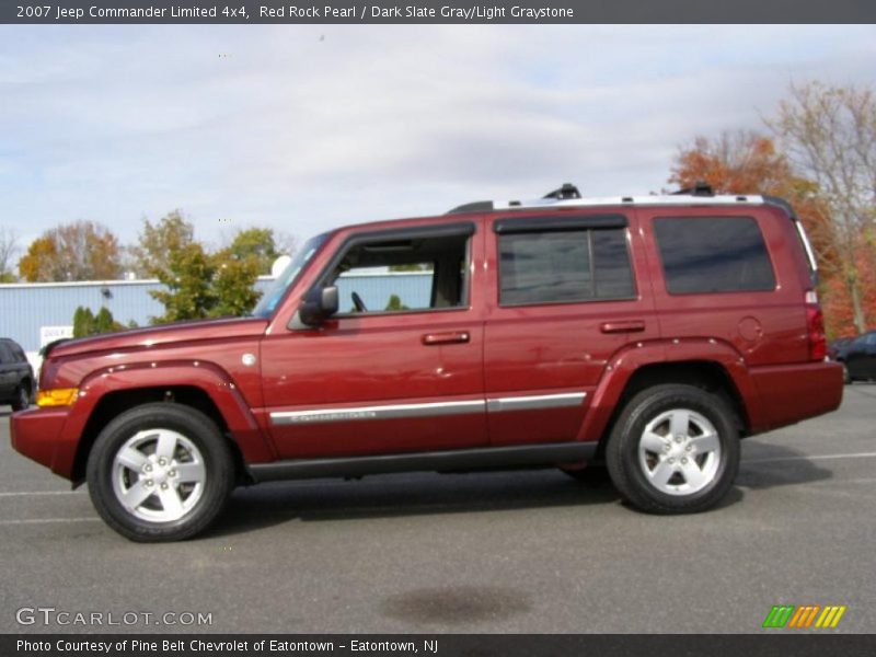 Red Rock Pearl / Dark Slate Gray/Light Graystone 2007 Jeep Commander Limited 4x4