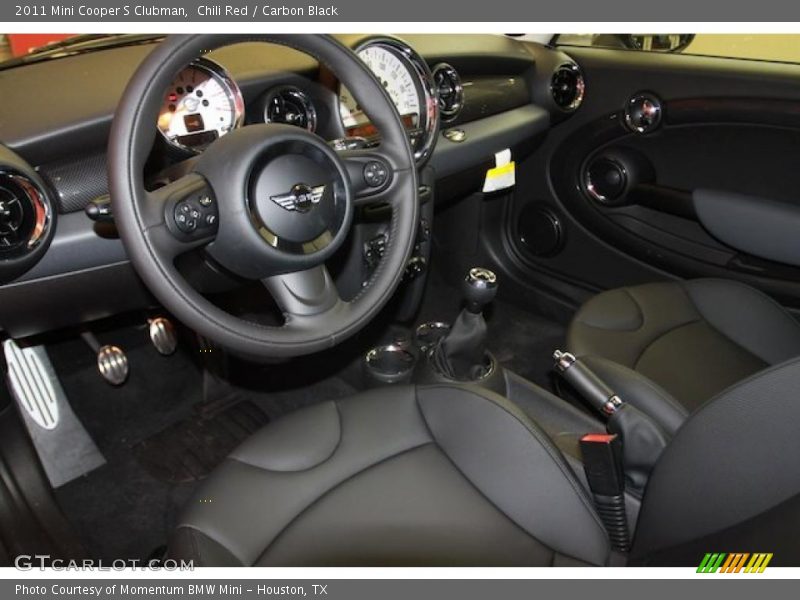  2011 Cooper S Clubman Carbon Black Interior