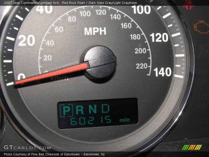 Red Rock Pearl / Dark Slate Gray/Light Graystone 2007 Jeep Commander Limited 4x4