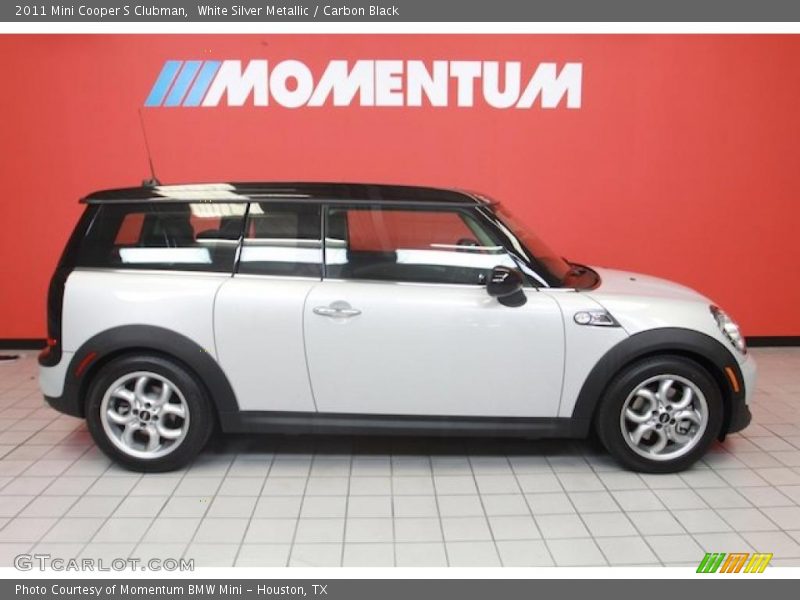 White Silver Metallic / Carbon Black 2011 Mini Cooper S Clubman