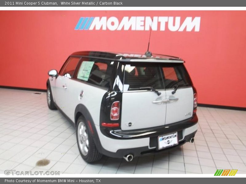 White Silver Metallic / Carbon Black 2011 Mini Cooper S Clubman