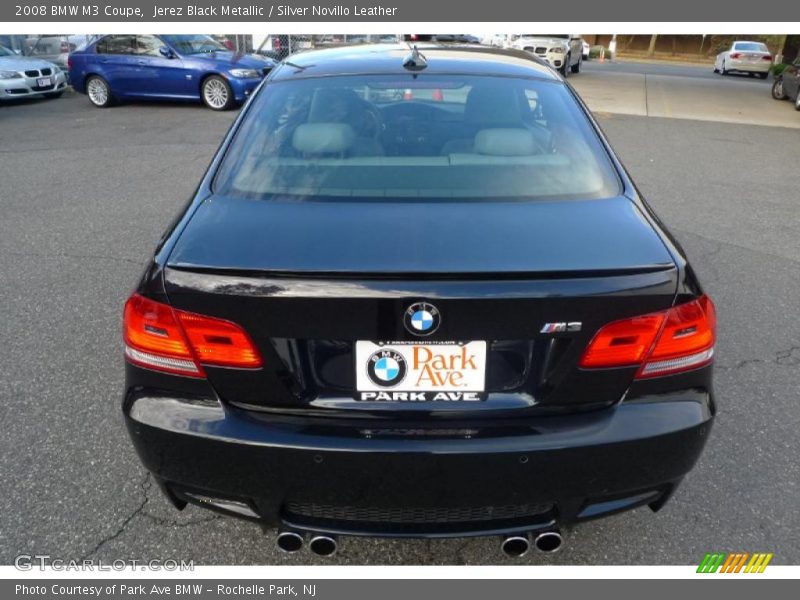 Jerez Black Metallic / Silver Novillo Leather 2008 BMW M3 Coupe