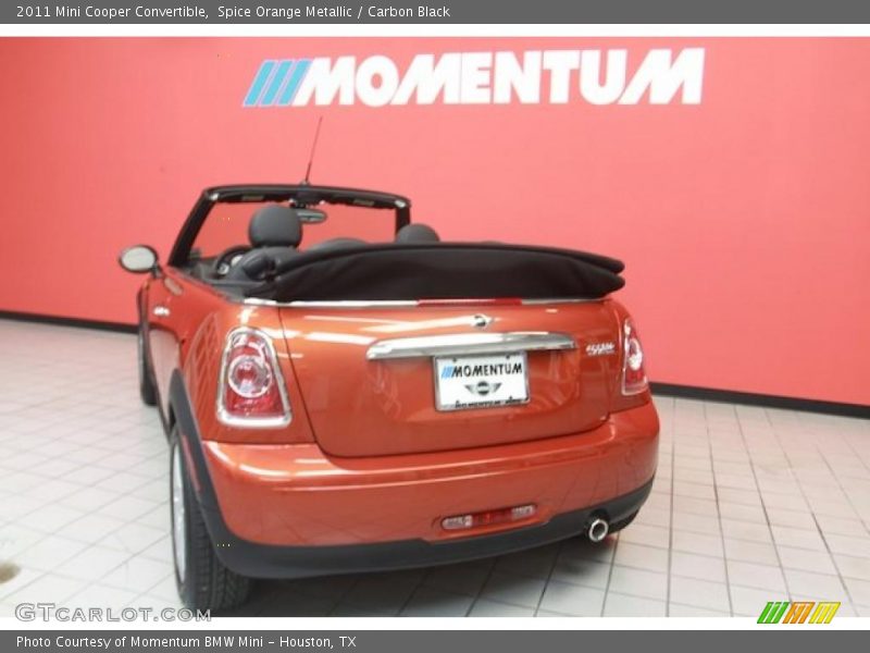 Spice Orange Metallic / Carbon Black 2011 Mini Cooper Convertible