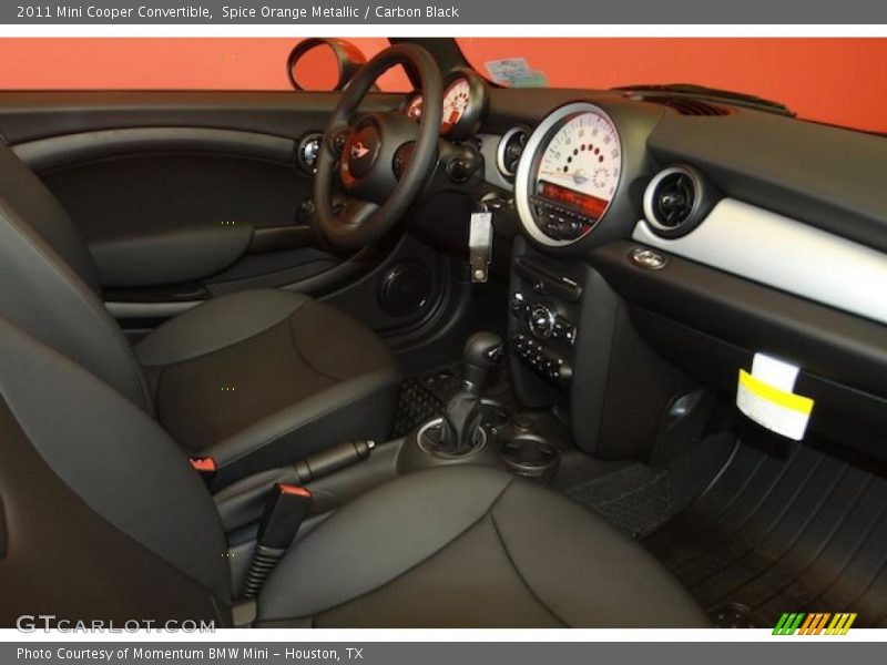 Spice Orange Metallic / Carbon Black 2011 Mini Cooper Convertible