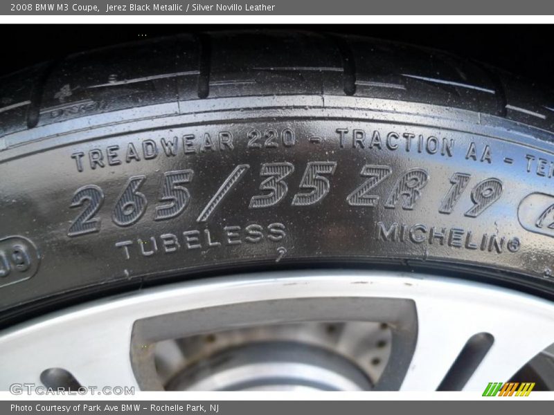 Jerez Black Metallic / Silver Novillo Leather 2008 BMW M3 Coupe