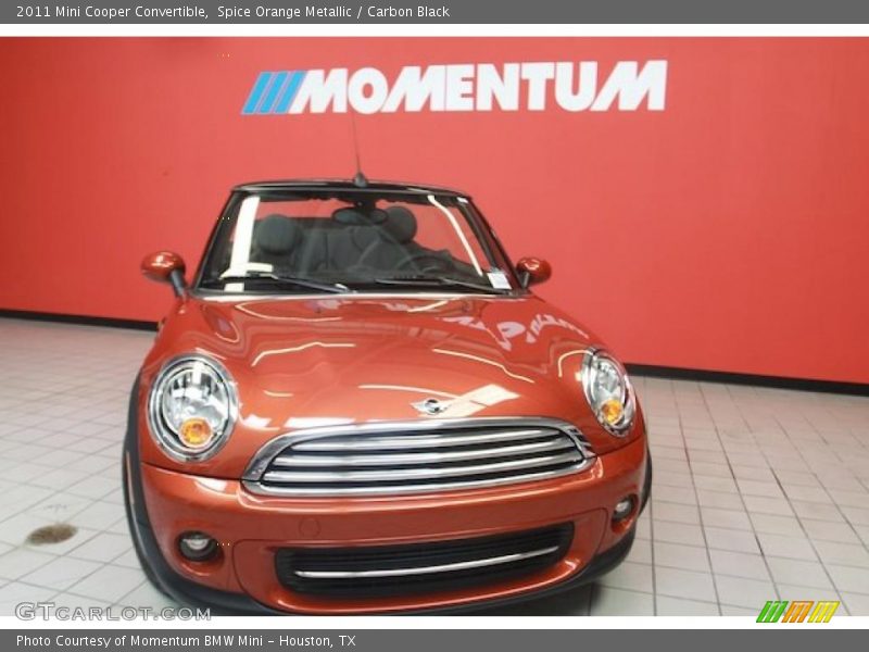 Spice Orange Metallic / Carbon Black 2011 Mini Cooper Convertible