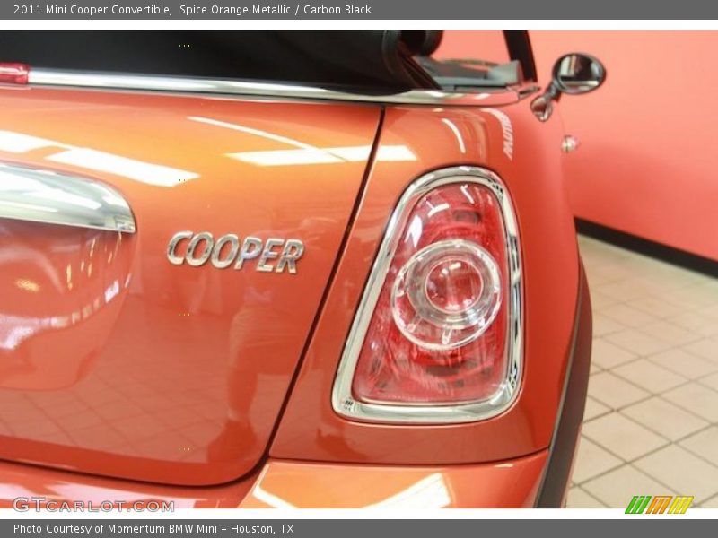 Spice Orange Metallic / Carbon Black 2011 Mini Cooper Convertible