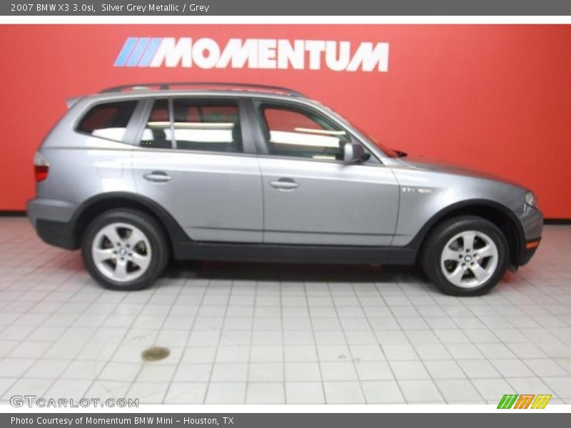 Silver Grey Metallic / Grey 2007 BMW X3 3.0si