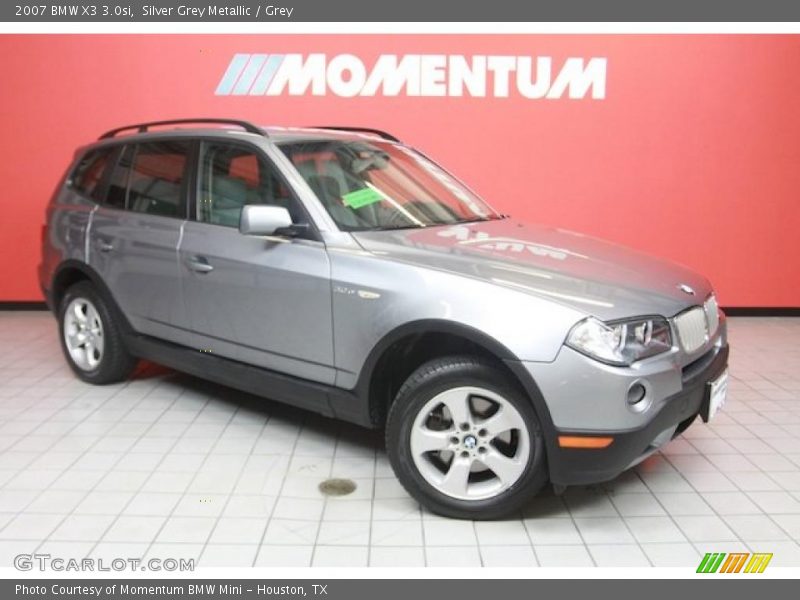 Silver Grey Metallic / Grey 2007 BMW X3 3.0si