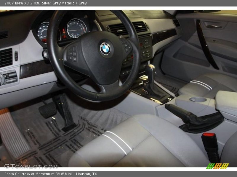 Silver Grey Metallic / Grey 2007 BMW X3 3.0si