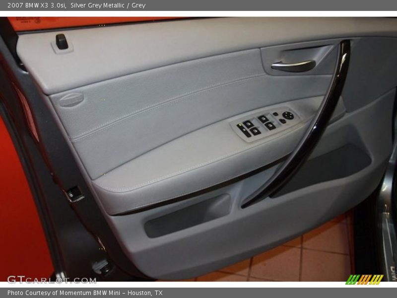 Silver Grey Metallic / Grey 2007 BMW X3 3.0si
