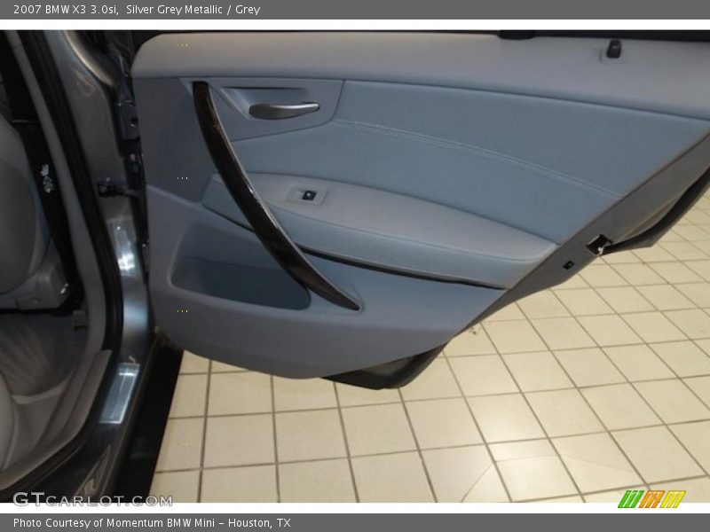 Silver Grey Metallic / Grey 2007 BMW X3 3.0si