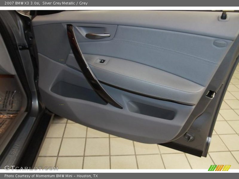 Silver Grey Metallic / Grey 2007 BMW X3 3.0si