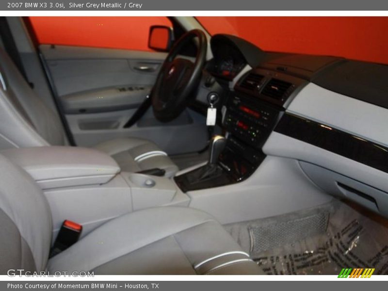 Silver Grey Metallic / Grey 2007 BMW X3 3.0si