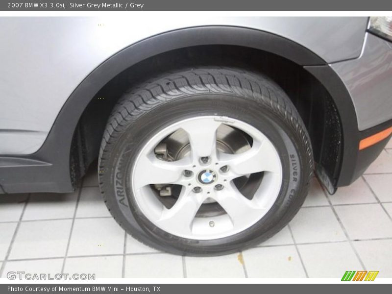 Silver Grey Metallic / Grey 2007 BMW X3 3.0si