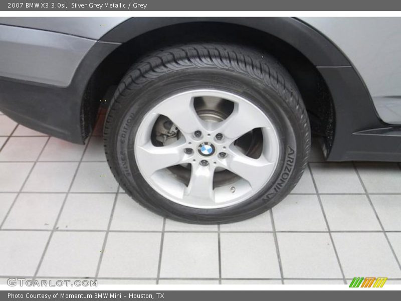 Silver Grey Metallic / Grey 2007 BMW X3 3.0si