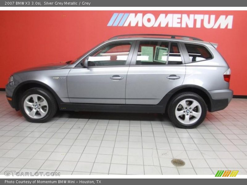 Silver Grey Metallic / Grey 2007 BMW X3 3.0si