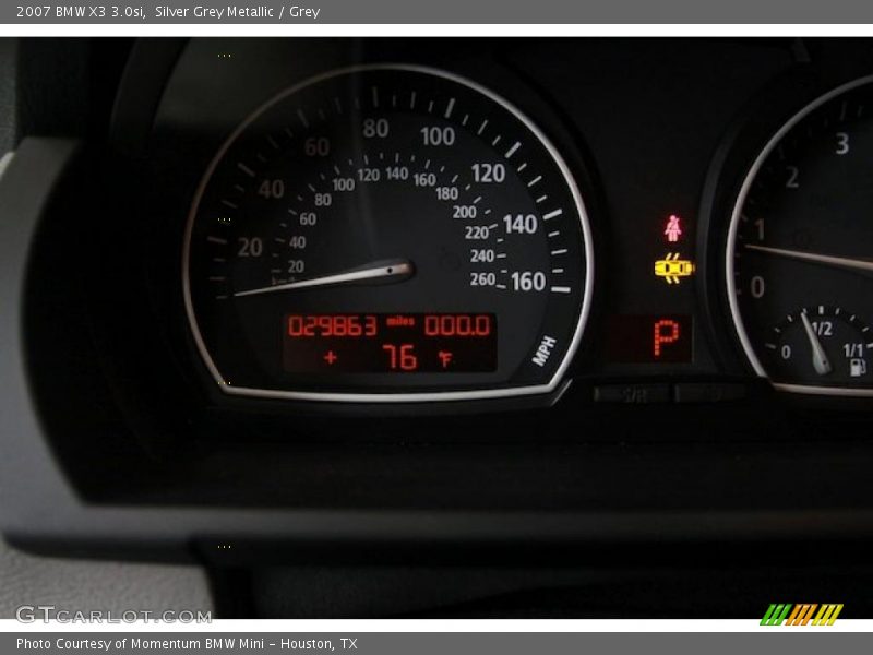 Silver Grey Metallic / Grey 2007 BMW X3 3.0si