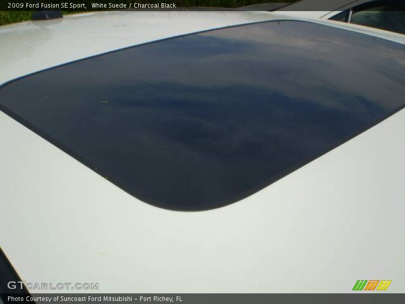 White Suede / Charcoal Black 2009 Ford Fusion SE Sport