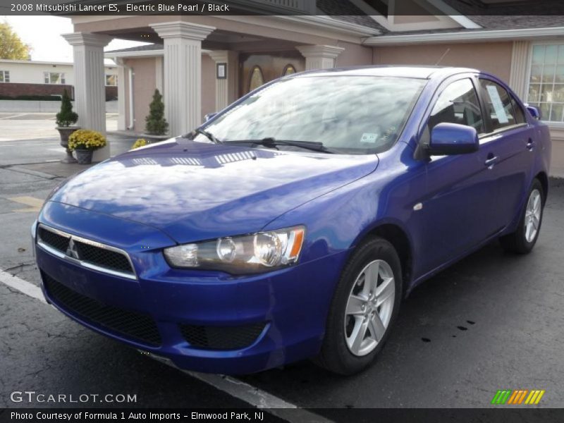 Electric Blue Pearl / Black 2008 Mitsubishi Lancer ES