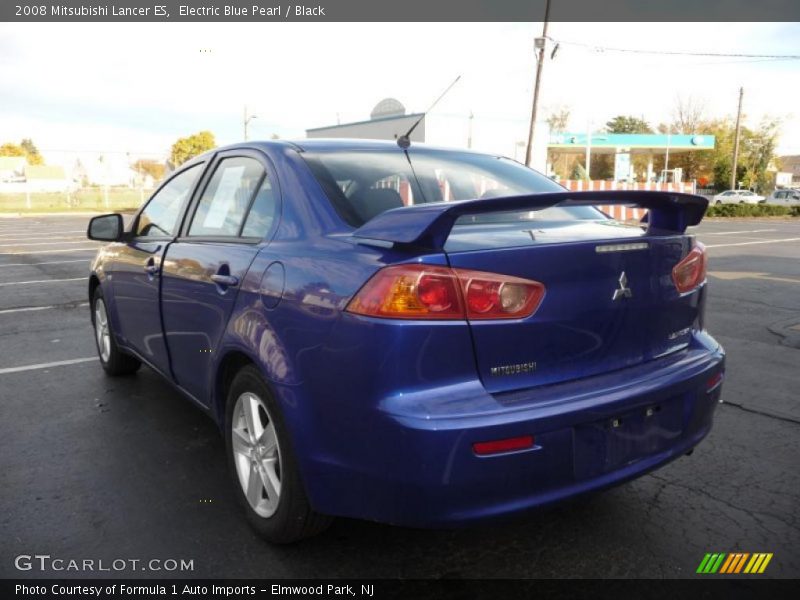 Electric Blue Pearl / Black 2008 Mitsubishi Lancer ES