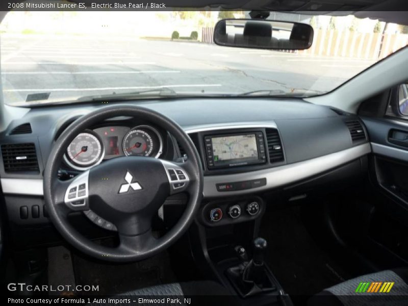 Electric Blue Pearl / Black 2008 Mitsubishi Lancer ES