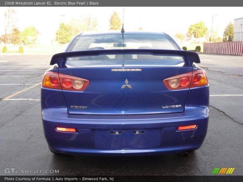 Electric Blue Pearl / Black 2008 Mitsubishi Lancer ES