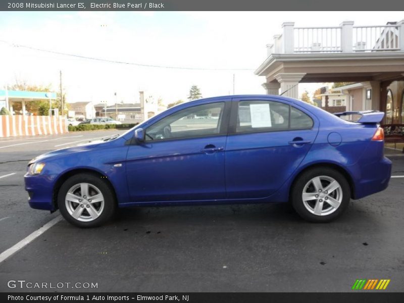 Electric Blue Pearl / Black 2008 Mitsubishi Lancer ES