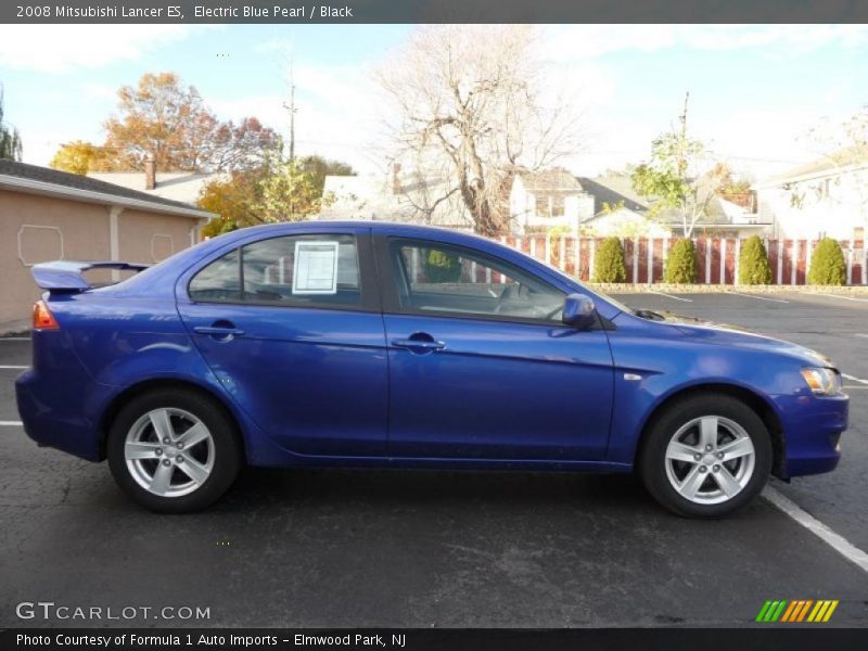 Electric Blue Pearl / Black 2008 Mitsubishi Lancer ES