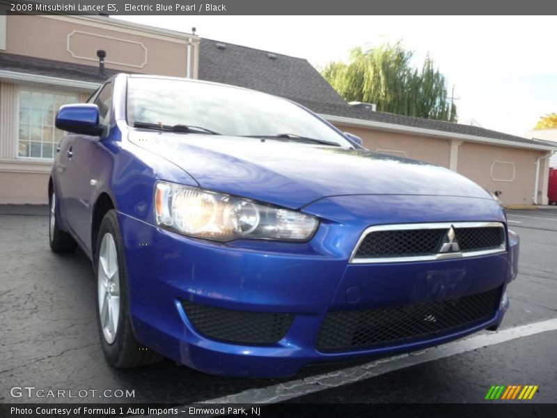 Electric Blue Pearl / Black 2008 Mitsubishi Lancer ES