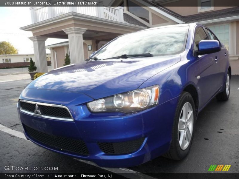 Electric Blue Pearl / Black 2008 Mitsubishi Lancer ES