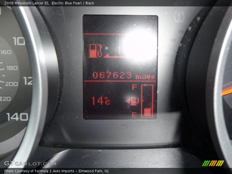 Electric Blue Pearl / Black 2008 Mitsubishi Lancer ES