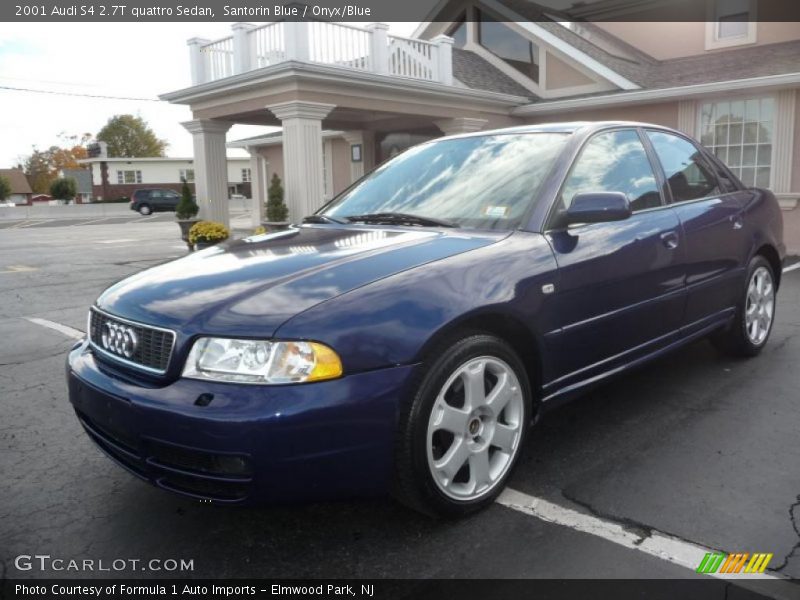 Santorin Blue / Onyx/Blue 2001 Audi S4 2.7T quattro Sedan