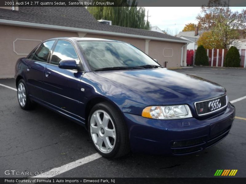 Santorin Blue / Onyx/Blue 2001 Audi S4 2.7T quattro Sedan