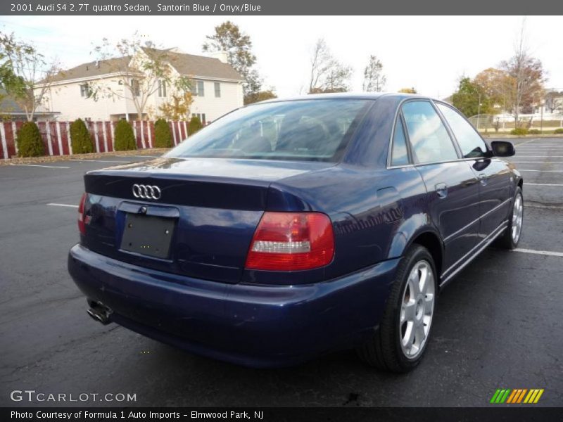 Santorin Blue / Onyx/Blue 2001 Audi S4 2.7T quattro Sedan