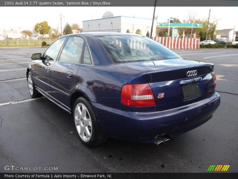 Santorin Blue / Onyx/Blue 2001 Audi S4 2.7T quattro Sedan