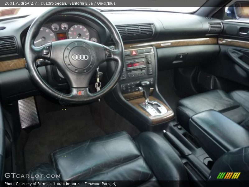 Santorin Blue / Onyx/Blue 2001 Audi S4 2.7T quattro Sedan