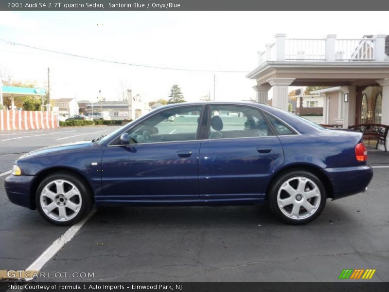 Santorin Blue / Onyx/Blue 2001 Audi S4 2.7T quattro Sedan
