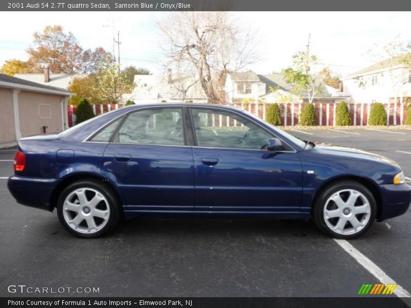 Santorin Blue / Onyx/Blue 2001 Audi S4 2.7T quattro Sedan