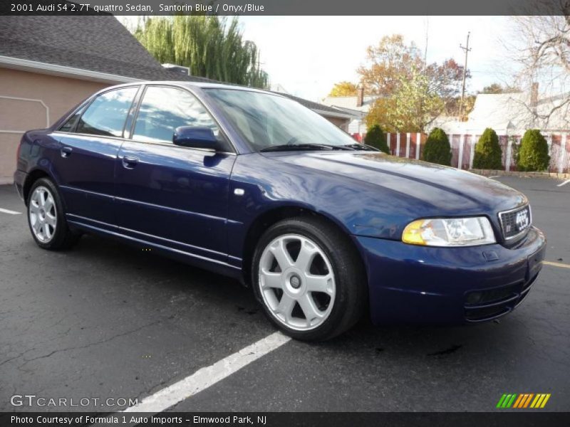 Santorin Blue / Onyx/Blue 2001 Audi S4 2.7T quattro Sedan