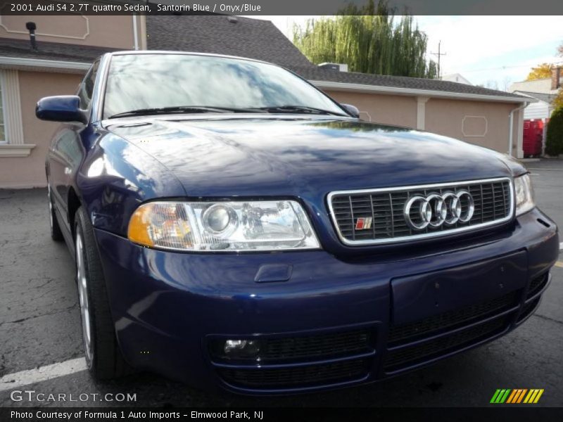 Santorin Blue / Onyx/Blue 2001 Audi S4 2.7T quattro Sedan