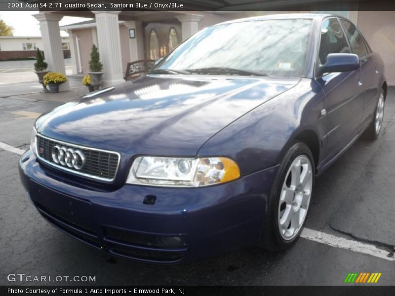 Santorin Blue / Onyx/Blue 2001 Audi S4 2.7T quattro Sedan