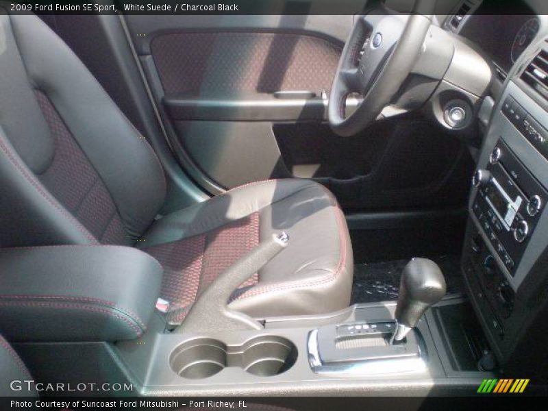White Suede / Charcoal Black 2009 Ford Fusion SE Sport